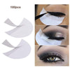 LKE 100pcs Eyeshadow Stencils Professional Pads Under Eye Eyeshadow Gel Pad Patches for Eyelash Extensions/Lip Makeup