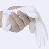 6 Pairs White Cotton Gloves for Dry Hands Eczema SPA Moisturizing - Work Glove Liners for Serving Costume Inspection