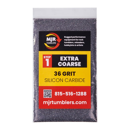 MJR Tumblers 1 Pound 36 Silicon Carbide Rock Grit Extra Coarse