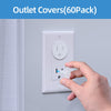 Clear Outlet Covers?60 Pack)-Baby Safety Plug Covers-Outlet Covers Baby Proofing-Electrical Outlet Covers