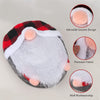 D-FantiX Gnome Toilet Seat Cover and Rug Set of 5, Funny Swedish Tomte Gnomes Scandinavian Christmas Bathroom Decorations 2023