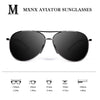 mxnx Aviator Sunglasses for Men Polarized Women UV Protection Lightweight Driving Fishing Sports Mens Sunglasses MX208-(Gun Frame/Black Lens)