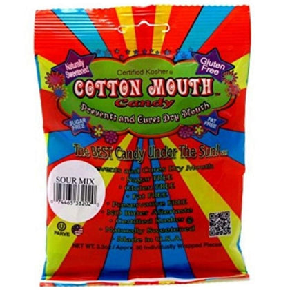 Cotton Mouth Candy Dry Mouth Relief Fruit Mix 3.3 Ounce Bag (1 Bag)