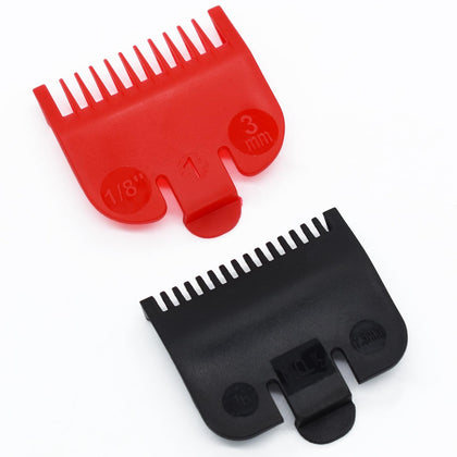 2 Pieces 2 Lengths Color-Coded Professional Hair Clipper Attachment Guide Guard Combs 1/16