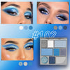 AMY'S DIARY 9 Colors Blue Eyeshadow Palette blue Glitter Makeup,light deep blue Matte Glitter EyeShadow Long Lasting Colorful Eye Shadow Plattet for woman (102)