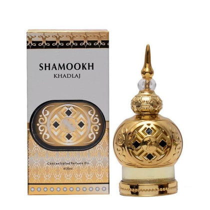 KHADLAJ Shamookh Gold Concentrated Perfume Oil 0.67 Ounce (Unisex)
