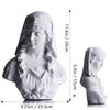 XMGZQ 11.4 Inch Roman Bust,Greek Goddess Statue,Large Classic Roman Bust Greek Mythology Decor Gifts,Greek Bust Sculpture for Home Decor,Used for Sketch Practice Aesthetics Statues and Sculptures
