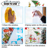 Waterproof Christmas Window Clings Christmas Window Stickers Double Sided Christmas Clings for Windows Christmas Window Decals Home School Office