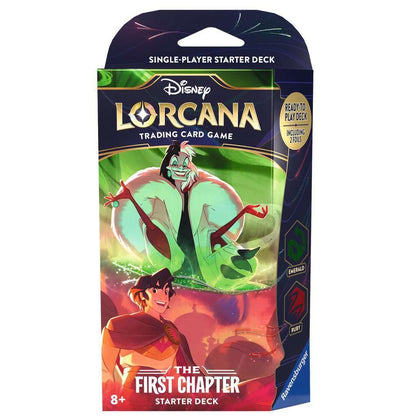 Ravensburger Disney Lorcana: The First Chapter TCG Starter Deck Ruby & Emerald for Ages 8 and Up