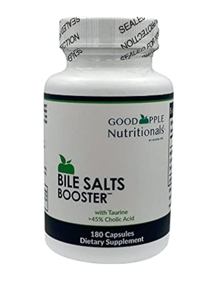 Bile Salts Booster | Supports Gallbladder / No Gallbladder | Ox Bile & Taurine Gallbladder Supplement | Gas & Bloating | Digestive Aid especially fats | 180 Capsules - 110 mg