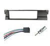 DKMUS Dash Installation Trim Kit for BMW 3 Series M3 E46 One Din Radio Stereo Panel with Wiring Harness Antenna Adapter