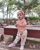 Mioglrie Newborn Baby Girl Clothes Romper Onesie Floral Pant Set Cotton Infant Girl Clothes Cute Baby Girls' Clothing Pink Baby Clothes Girl 0-3 Months