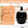 Professional Massage Oil Warmer, Lotion Warmer Dispenser Heater, One-Touch Temperature Control 15 Minutes Completely Heating with one Pump Oil Bottle (Black(Funnel))