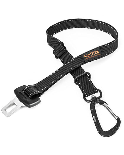 Mighty Paw Dog Seatbelt Tether - Ensures Pet Safety in Car - Leash for Car Use - Safety Belt - Car Leash Seat Belt - Pet Car Seatbelt - Dog Vehicle Leash - Safety Seatbelt Dog - Dog Accessories
