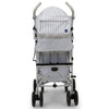 babyGap Classic Stroller - Lightweight Stroller with Recline, Extendable Sun Visors & Compact Fold - Made with Sustainable Materials, Grey Stripes