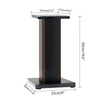 20 Inch (50CM) - Each- Wood Speaker Stands for Home-Cinema HiFi Desktop and Satellite Speakers Monitor Stands, Enhanced Audio Listening Experience for Home Theaters
