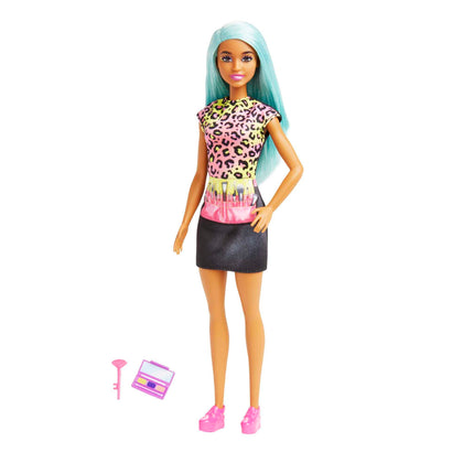 Barbie Makeup Artist Fashion Doll with Teal Hair & Art Accessories Including Palette & Brush For 3 years old up