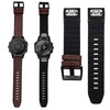 Abanen Leather Watch Bands for Fenix 6 / Fenix 5 / Fenix 7, QuickFit 22mm Soft Genuine Leather with Silicone Sweatproof Wrist Strap for Garmin Fenix 6 Pro/Sapphire,Instinct, EPIX 2,Approach S62/S60(Coffee)