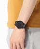 HUGO #First Men's Quartz Stainless Steel and Link Bracelet Casual Watch, Color: Black (Model: 1530187)
