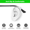 YR 10 Pieces Adjustable Eyeglass Hooks for Mask Holders to Protect Ears, Soft Comfortable Silicone Ear Saver for Masks Glasses, Mask Strap Extender for Adults & Kids, White