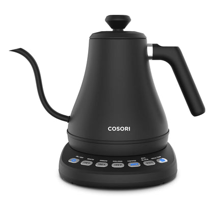 COSORI Electric Gooseneck Kettle with 5 Temperature Control Presets, Pour Over Kettle for Coffee & Tea, Hot Water Boiler, 100% Stainless Steel Inner Lid & Bottom, Christmas Gifts, 1200W/0.8L