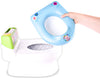 CoComelon Official Musical Transition Potty Trainer - Plays Potty Training Song | Transforms from Potty to Toilet Topper Seat | Easy to Clean with Handles, Splash Guard, Tracking Chart and Storage