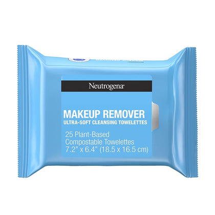 Neutrogena Makeup Remover Ultra-Soft Cleansing Towelettes 25 Count (Pack of 3)