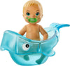 Barbie Skipper Babysitters Inc Doll and Accessories, Blonde Baby Doll with Color Change, Bathtub & Bath Accessories