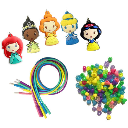 Tara Toys Disney Princess Necklace Activity Set, Create your own jewelry, easy for little hands [Amazon Exclusive] 9.7x8.18x2