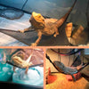 2Pcs Bearded Dragon Lizard Hammock - Breathable Mesh Geckos Hammock Reptile Hammock, Suitable for Lguanas, Axolotls, Anoles, Geckos, Snakes, Chameleon