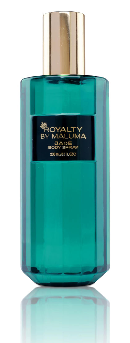 Royalty By Maluma Jade Body Spray, 8 oz - Luxurious Body Spray for Women - Fruity Floral Chypre Scent - Top Notes of Bergamot and Black Currant - Long-Lasting Perfume for Women