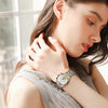 OLEVS Womens Watches Chronograph Luxury Diamond Dress Quartz White Wrist Watches Stainless Steel Waterproof Luminous
