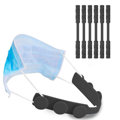 ANNCED 6 Pcs Adjustable Mask Strap Extender, Anti-Tightening Mask Holder Hook Ear Strap Accessories Ear Grips Extension Mask Buckle Ear Pain Relieved,Mask Straps for Adult Kids