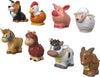 Fisher-Price Little People Toddler Toys Farm Animal Friends 8-Piece Figure Set For Pretend Play Ages 1+ Years