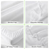 ILAVANDE White King Size Sheets Set 4 Piece,Hotel Luxury Super Soft 1800 Series Microfiber Bed Sheets King Set-Wrinkle & Fade Resistant-14 Deep Pockets Sheets for King Size Bed(King,White)