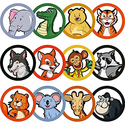 120 Pieces Toilet Targets for Potty Training Boys Potty Targets for Boys Potty Training Aids Flushable Boys Pee Targets Potty Training Chart for Toddlers Boys Training Use Potty (Animals Styles)