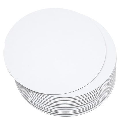 qiqee 40-Packs Cake Boards Round 10 Inch White Cake Circles Rounds Base Food-Grade Cardboard Cake Plate (Thinner But Stronger)