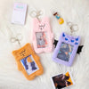 Tooe 3 Inch Kpop Photocard Holder Keychain Y2K Kawaii Korean Cardholder Plush Devil Cover Cute Aesthetic Protective Photo Sleeve