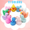 LOUHUA Mini Ducks 220 Pack Tiny Duck Figurines Bulk for Miniature Dollhouse Decor Accessories Garden Aquarium Potted Ornament Party Toys DIY Charms Office Classroom Activity to Hide