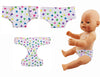 DC-BEAUTIFUL 4 Pcs Doll Diapers Doll Underwear and 2 Pcs Doll Bibs for 14-18 Inch Baby Dolls, Suitable for Infant Baby Doll Girls Boys