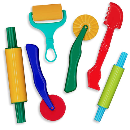 Clay and Dough Tools Six Piece Set - Ages 3 & Up DIMROM (6pcs)