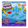 Kinetic Sand, Sandbox Set Kids Toy with 1lb All-Natural Blue and 3 Molds, Sensory Toys for Kids Ages 3 and Up