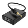 ANDTOBO USB to Aux Audio Adapter, 3.5mm Male to USB Female for Playing Music with USB Drive in Your Car