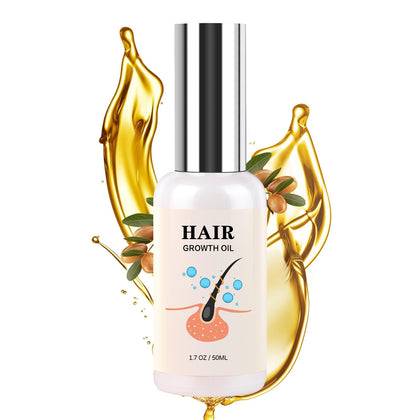 Hair Growth Oil - Rice Water For Hair Growth For Women & Men, Hair Loss Treatments, Serum For Thicker Longer Fuller Healthier Hair, Biotin & Castor Oil & Rosemary Oil 50ml