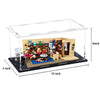 Self-Assembly Acrylic Display Case,Deluxe Dustproof Showcase,Cube Countertop Box for Pop Figures Collectibles Toys,Need Remove The Protective Film (10x4x5.7 inch; 25x10x14.5cm)
