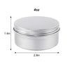 Moretoes 36pcs 4oz Metal Round Tins Aluminum Empty Candle Tins with Screw Lid for Salve, Spices or Candles