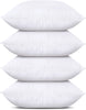 Utopia Bedding Throw Pillows (Set of 4, White), 18 x 18 Inches Pillows for Sofa, Bed and Couch Decorative Stuffer Pillows