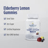 Nordic Naturals Zero Sugar Sleep + Immune Gummies - Elderberry Lemon Flavor - 30 Gummies - 1.5 mg Melatonin Gummies for Sleep with Vitamin D3 - Elderberry & Vitamin C Immune Support - 30 Servings