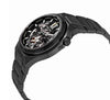 Bulova Men's Classic Maquina Black Ion-Plated Stainless Steel 3-Hand Automatic Watch, Skeleton Dial Style: 98A179
