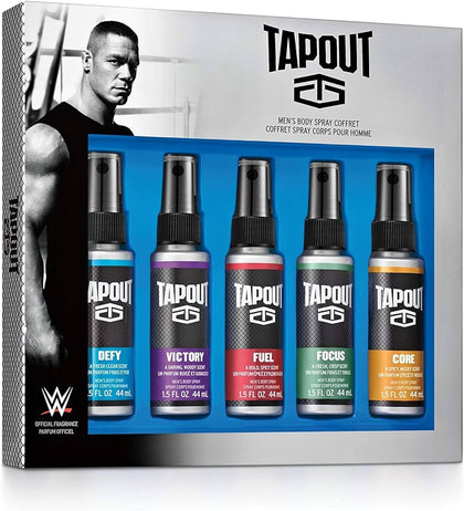 Tapout Mens Body Spray Five Pack Gift Set